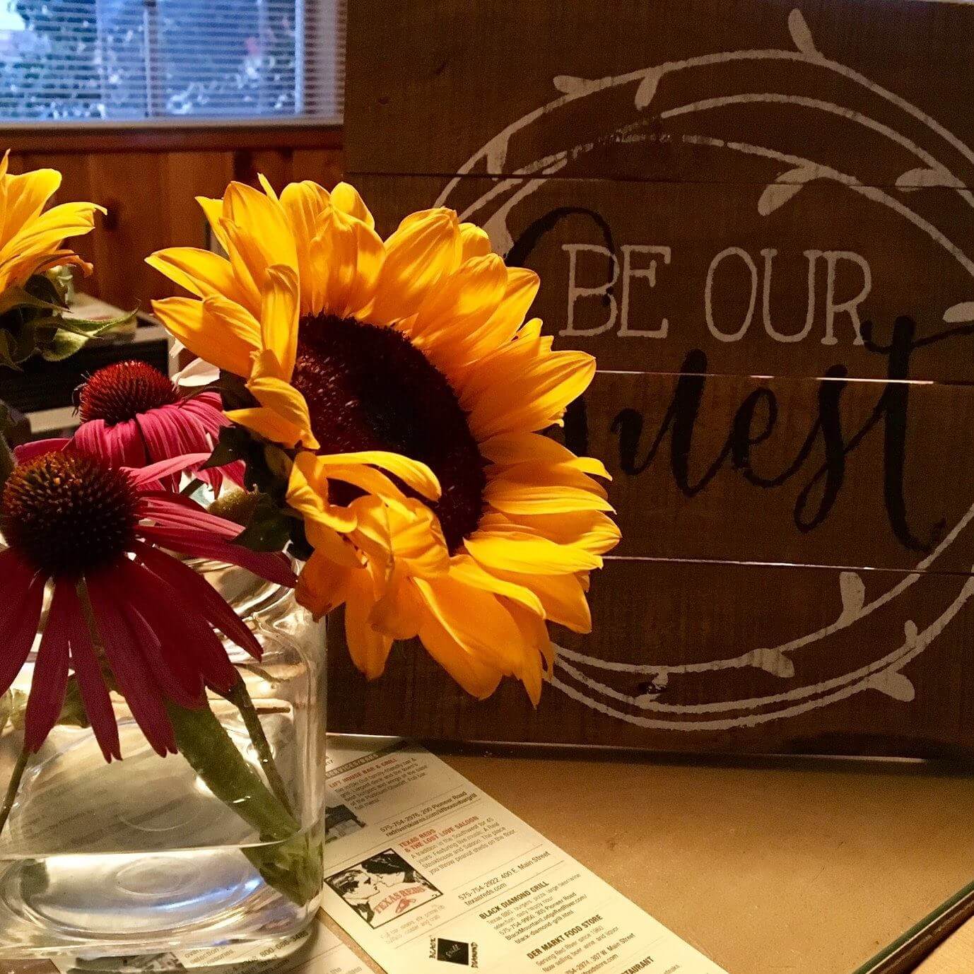 Front desk at Deer Lodge Red River New Mexico