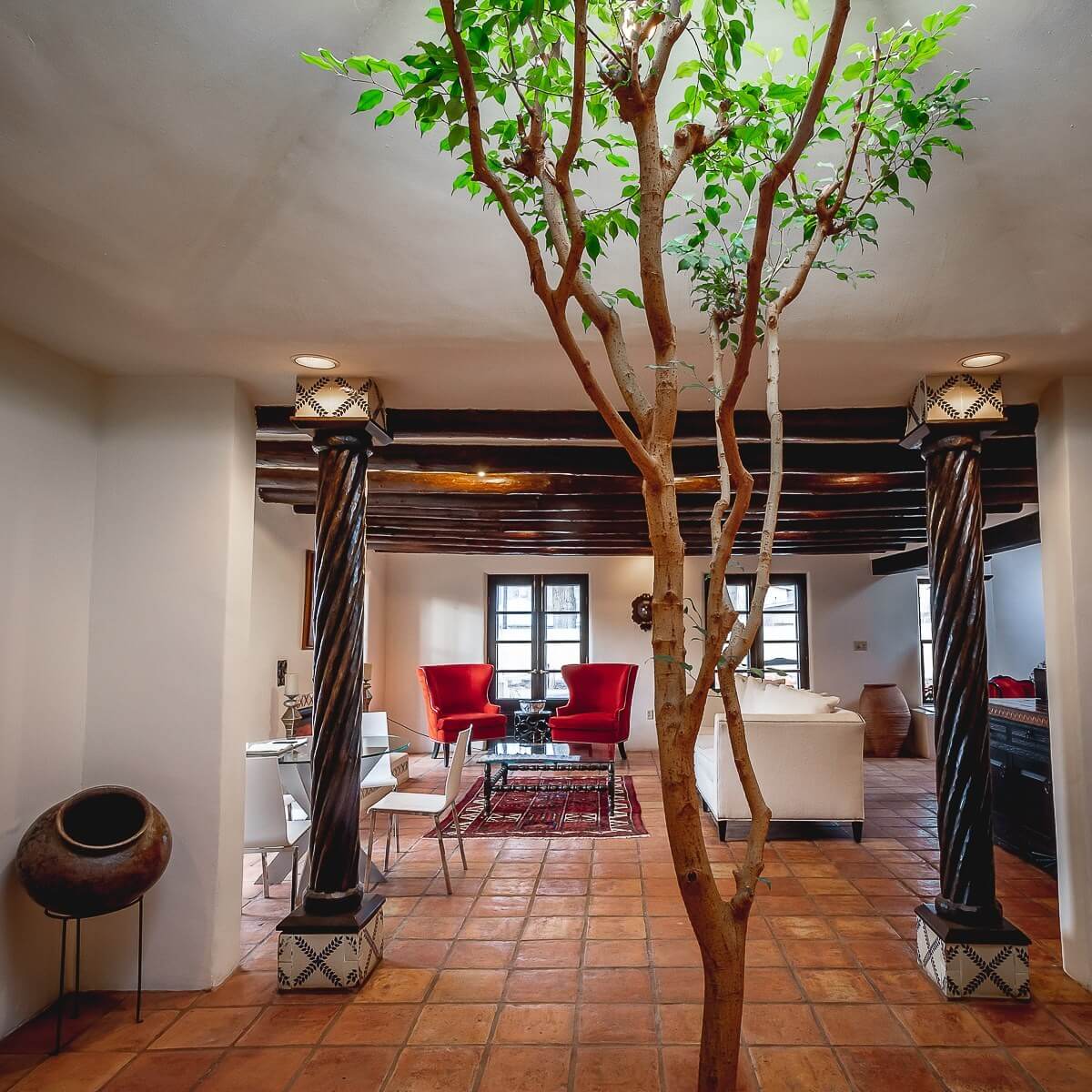 foyer at Palacio De Marquesa in Taos New Mexico