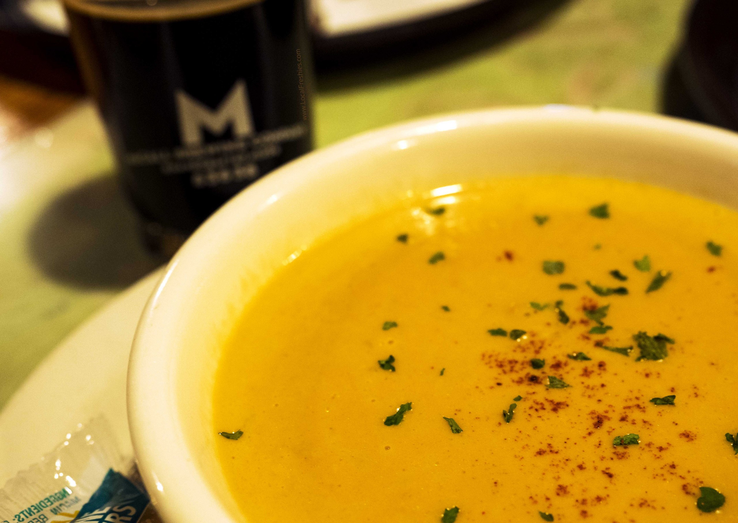 the cheese soup at McCall Brewing Company in McCall Idaho