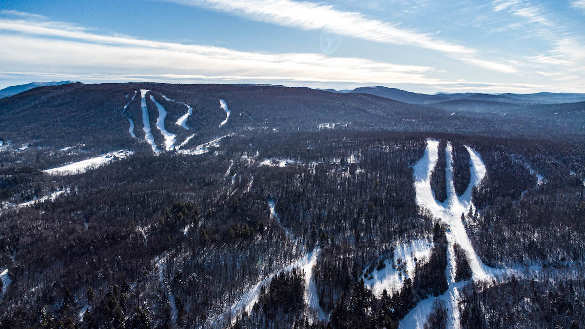 Overlooking Titus Mountain in the Adirondacks of New York