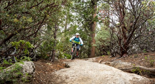 Octopussy on 007 mountain bike trail in Bass Lake California