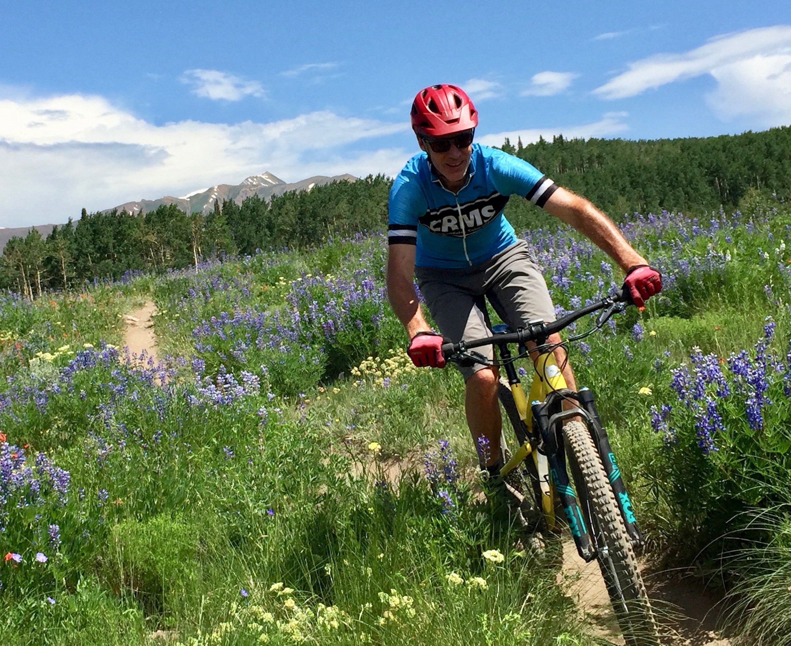 Dylan Fuller mountain biking in Colorado