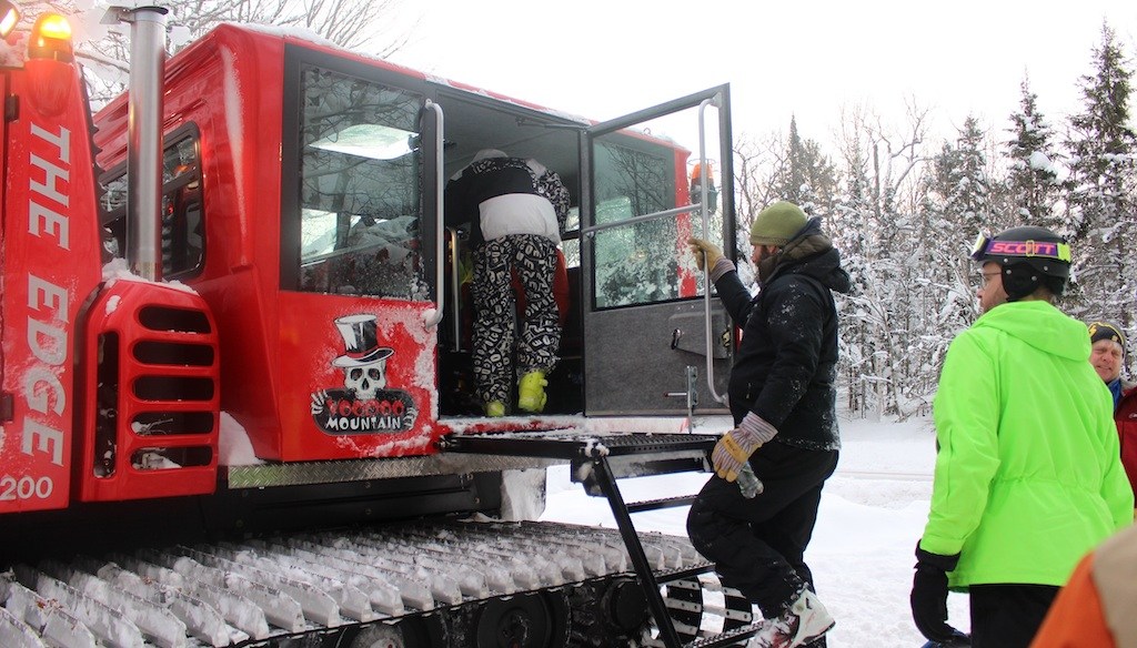 Voodoo Mountain cat skiing in the UP Michigan