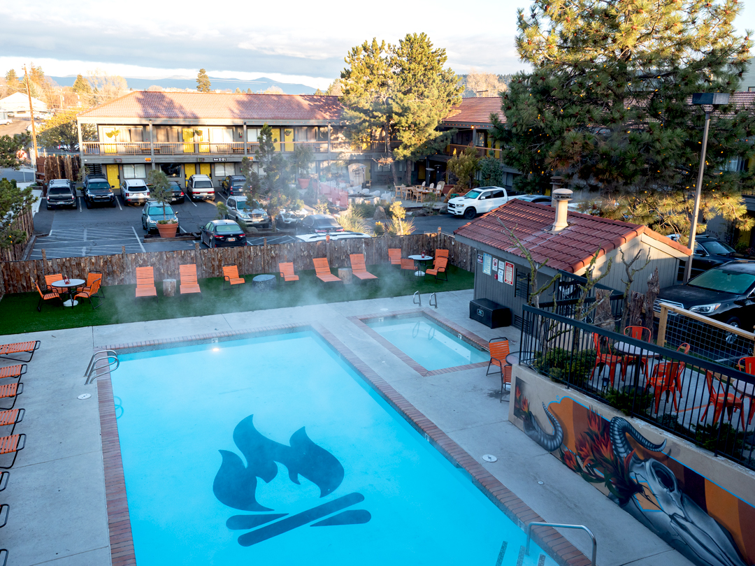 the pool at Campfire Hotel