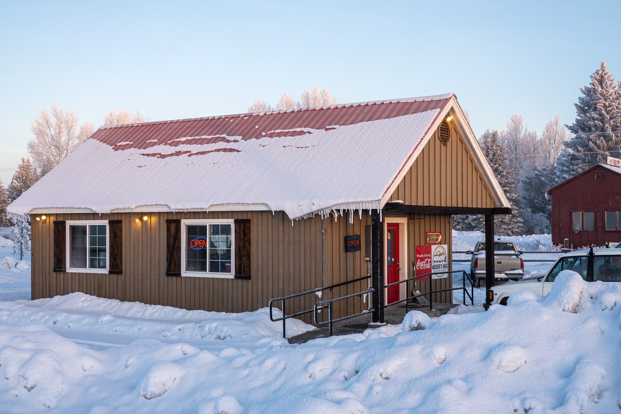 mushers mug fairfield Idaho local coffee shop