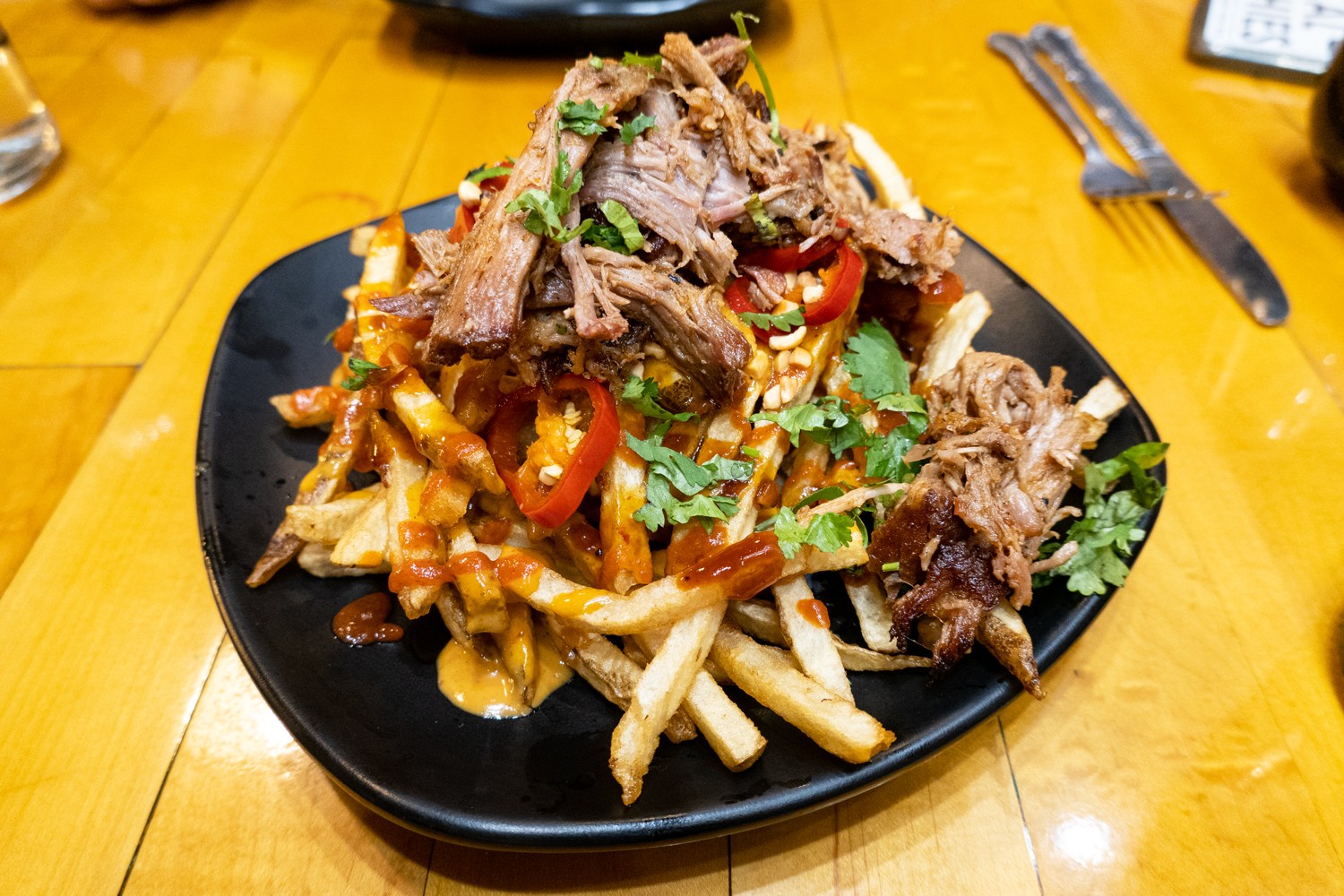 Pad Thai french fries at Kobo Brewing in Twin Falls Idaho