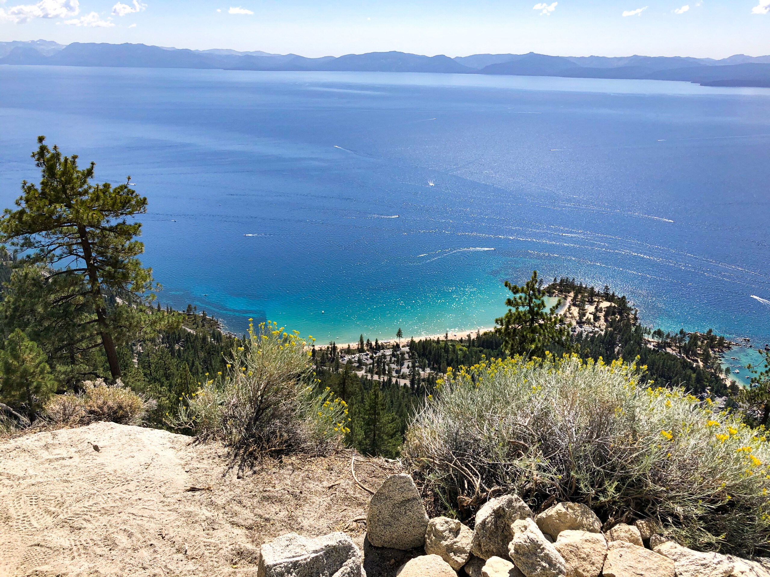 sand harbor state park lake tahoe flume trail