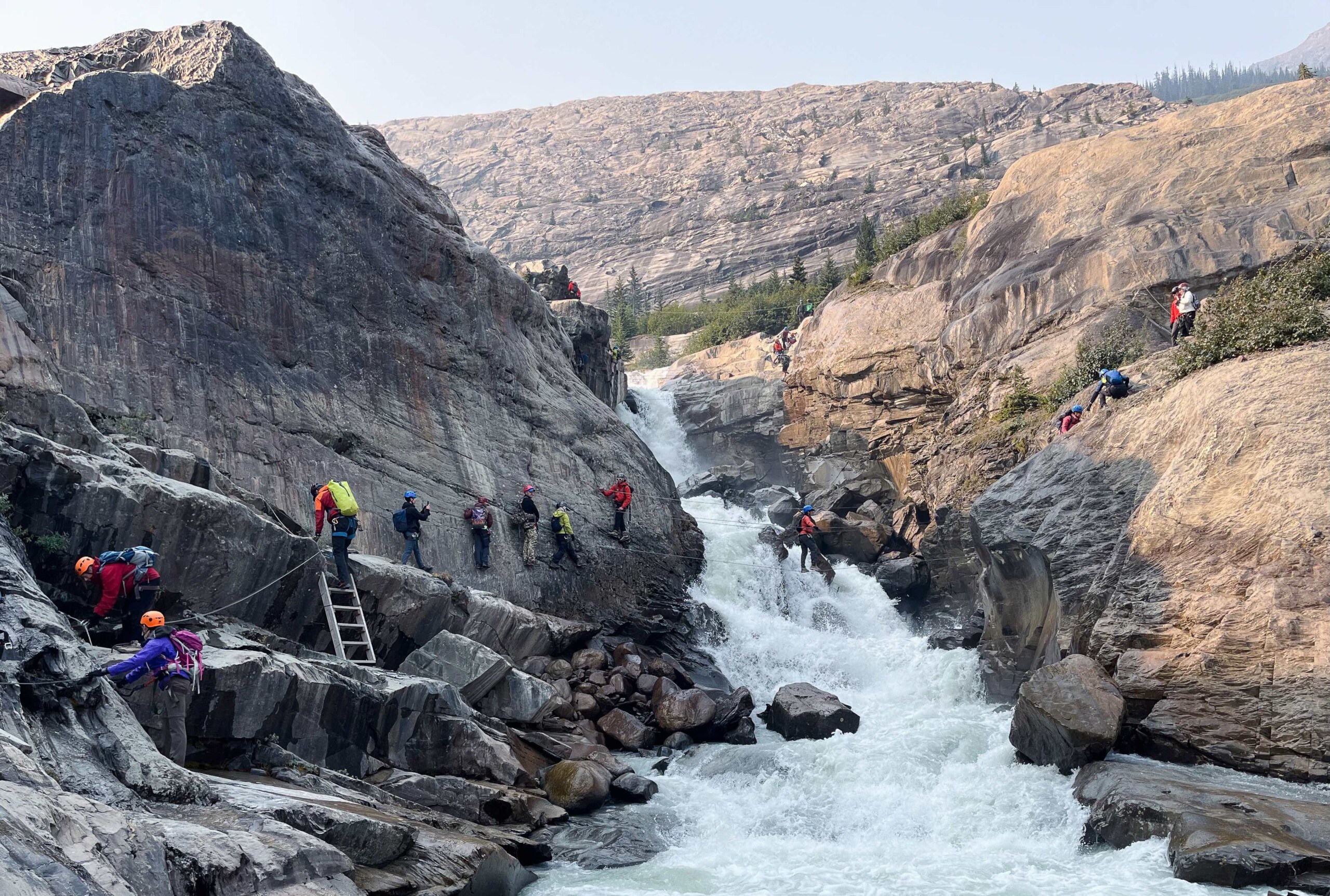 Mt Nimbus Via Ferrata accessed by CMH Summer Adventures