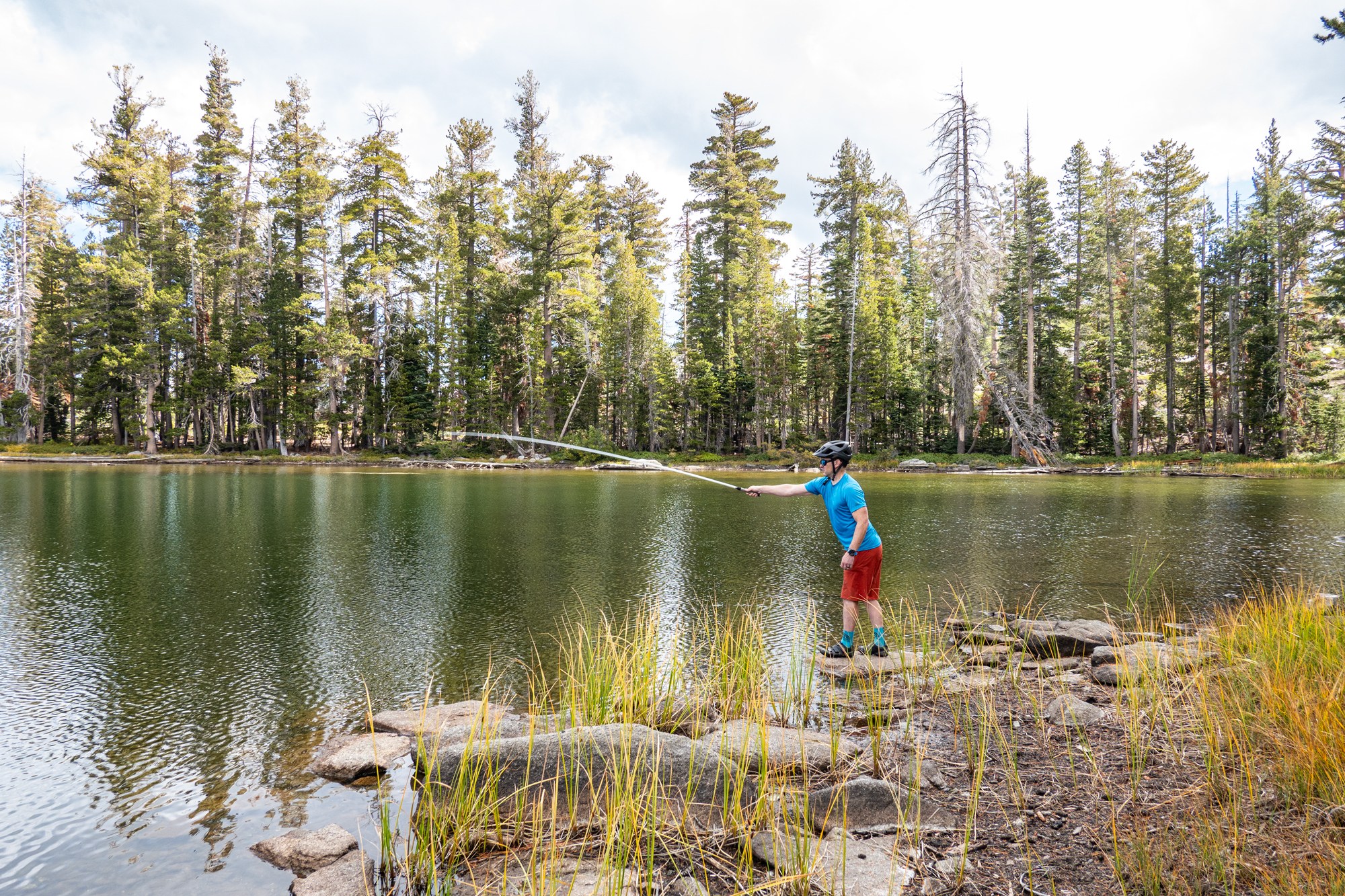 Lost Lake fishing mountain biking trail