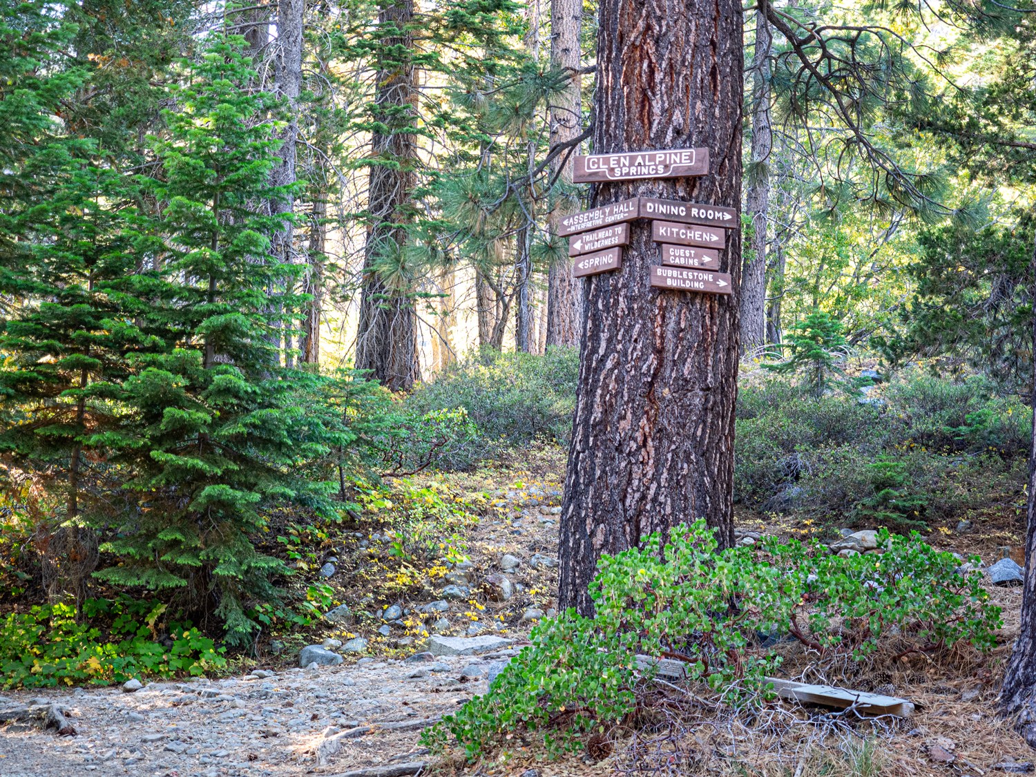 glen alpine springs lake tahoe sign lakes near tahoe