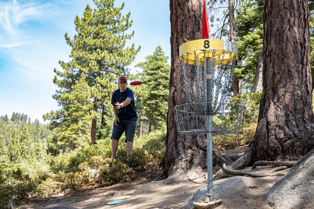 disc golf basket