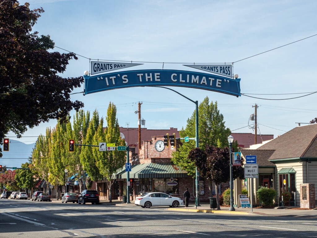 It's the climate sign in Grants Pass Oregon
