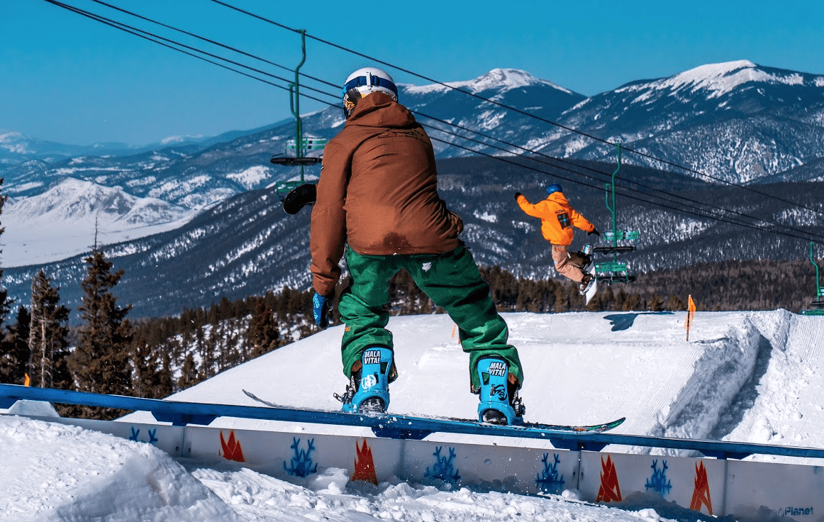 snowboard park at Angel Fire Ski Resort