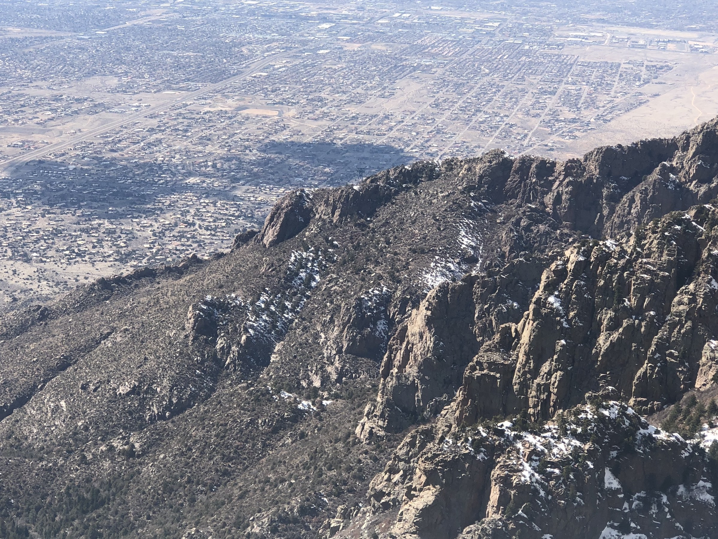 Sandia Mountain overlooking Albuquerque New Mexico
