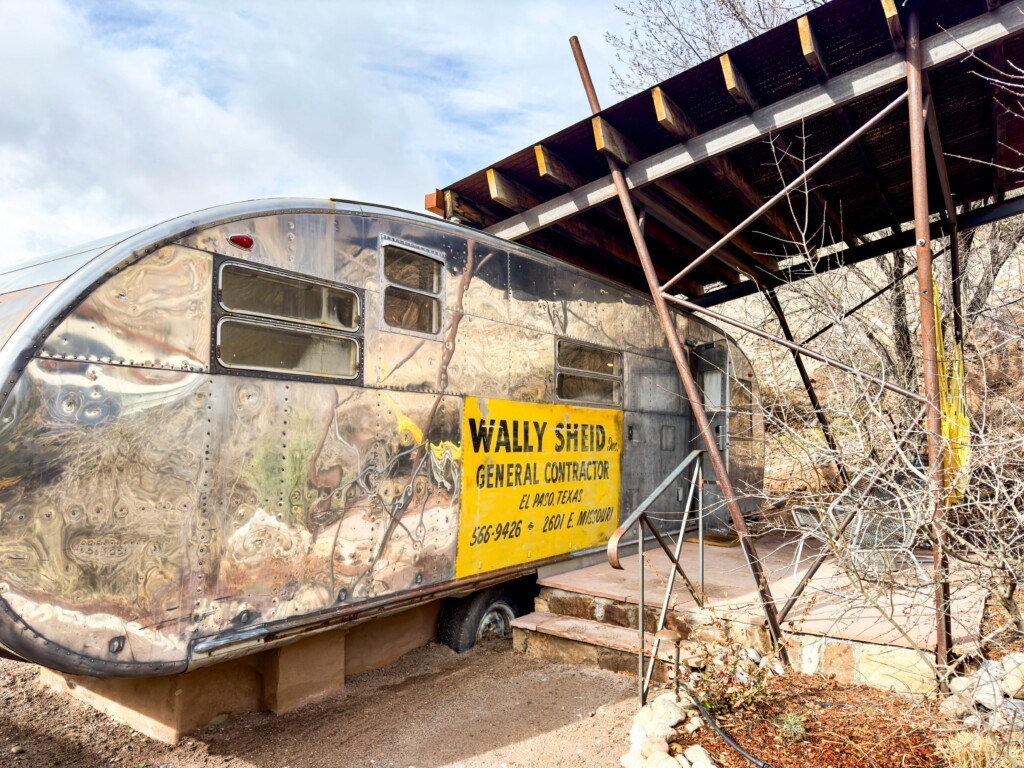 new mexico hot springs ojo caliente vintage trailer