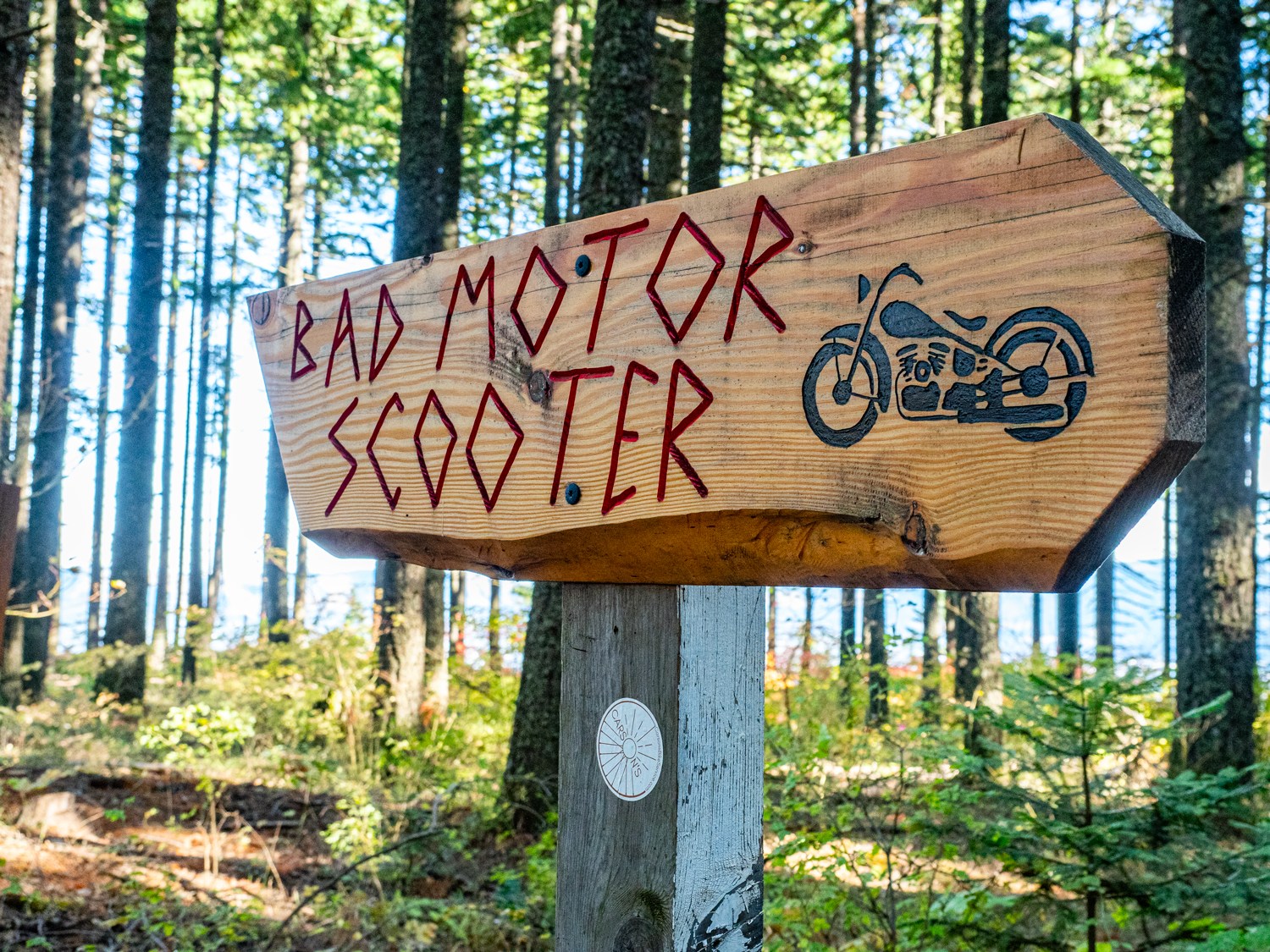Bad Motor Scooter Sign
