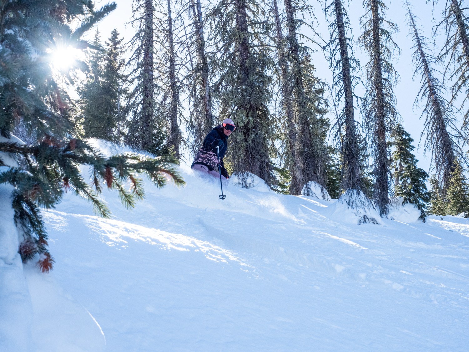 powder skiing at wolf creek