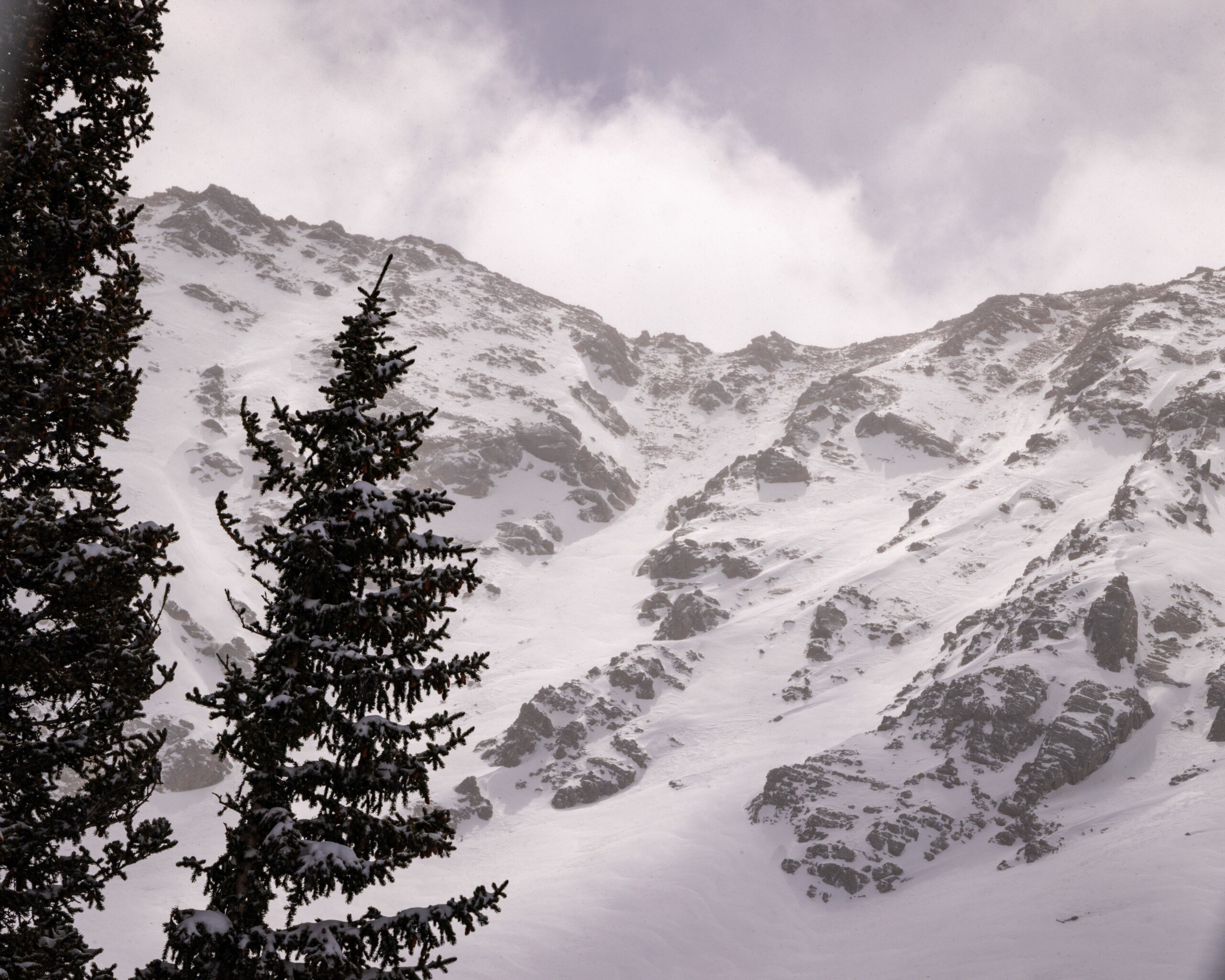 a snowy powder day on May 5th 2024 at Arapahoe Basin