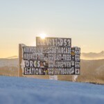 Sunrise at Monarch Mountain with Mirkwood Sign