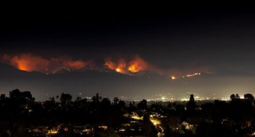 Bridge fire from LA