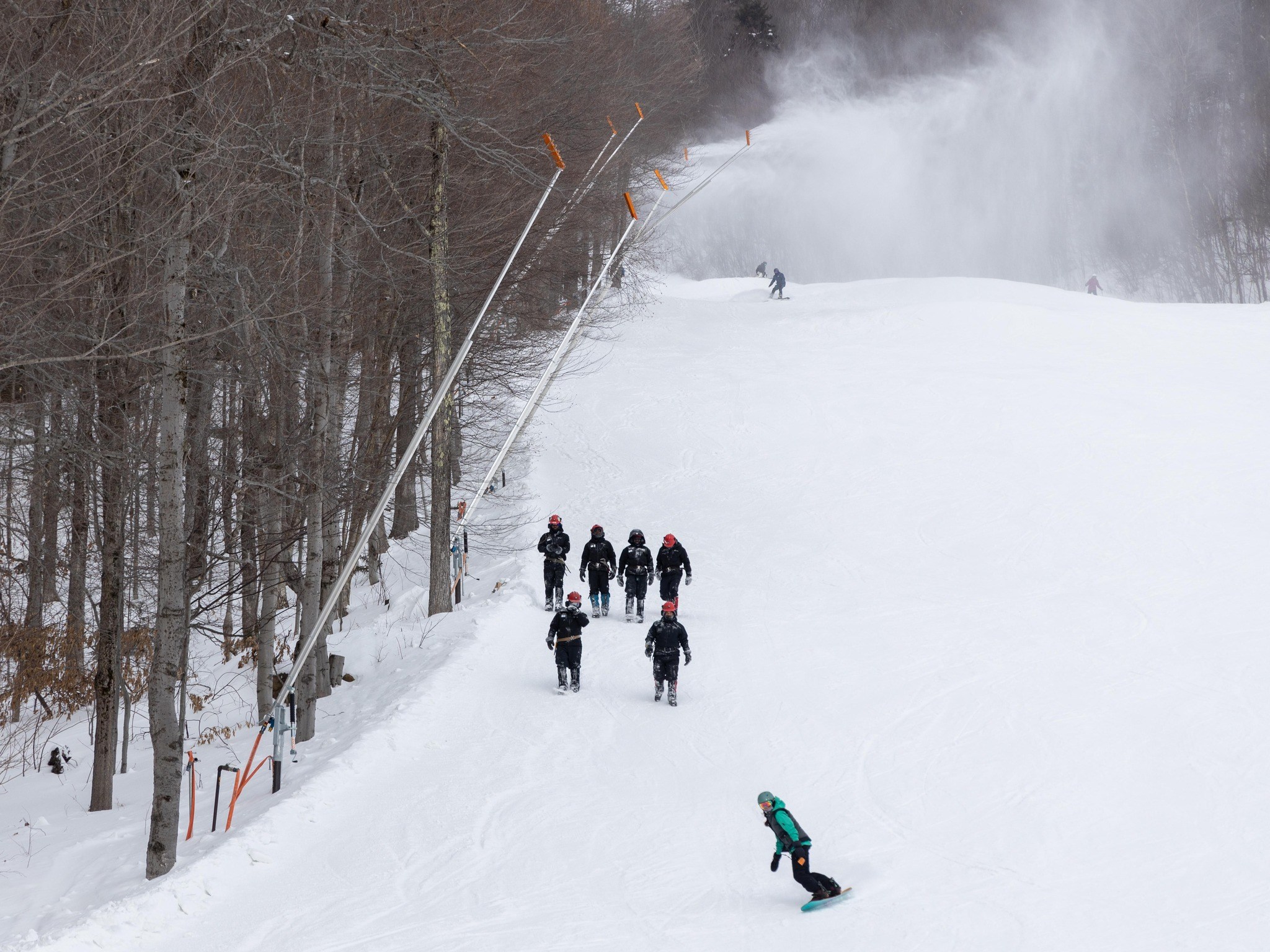 Snowmakers hard at work at Killington ski resort