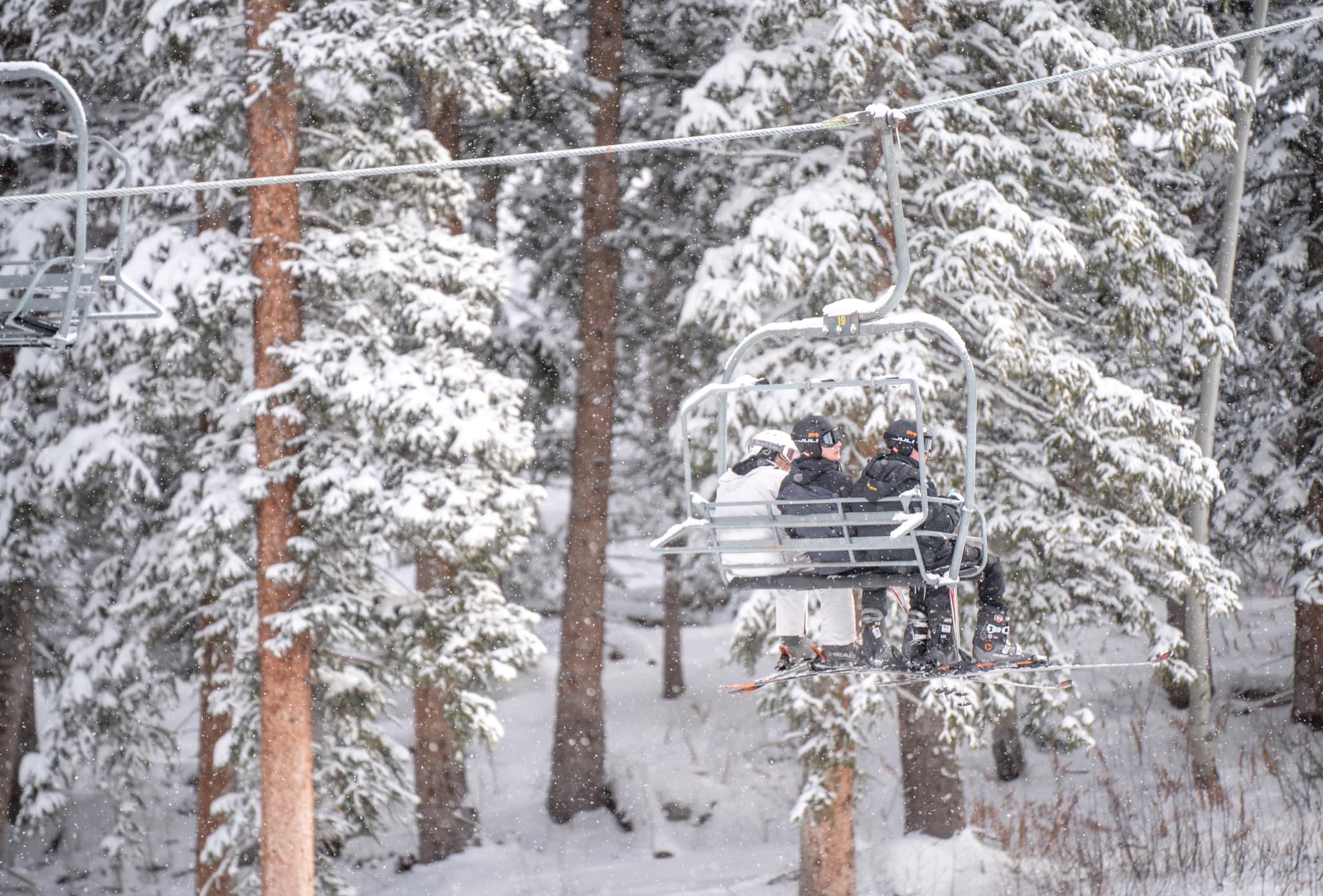 skiing in November at Brighton