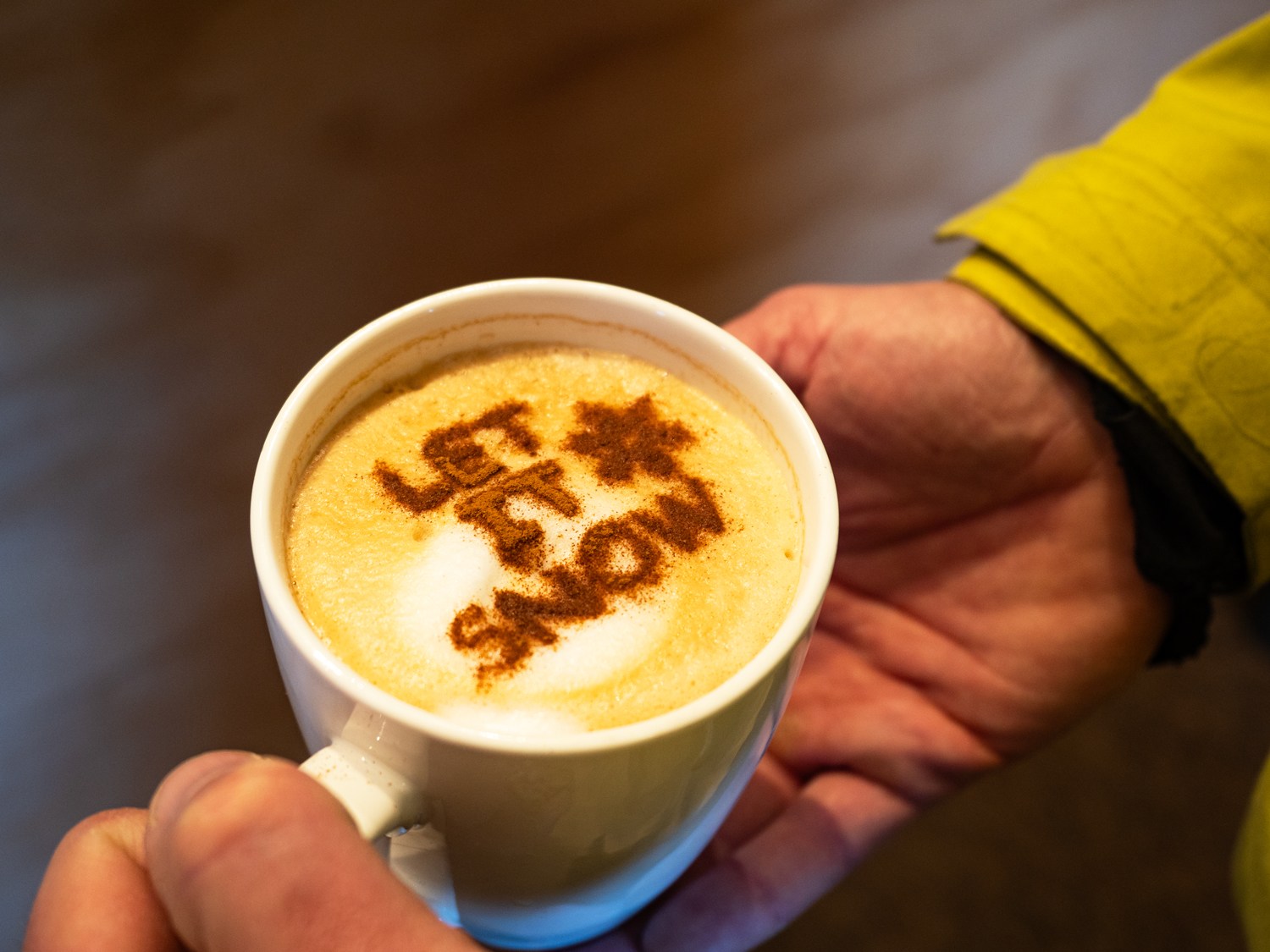 A Cappuccino at the Continental Espresso Bar at Wolf Creek