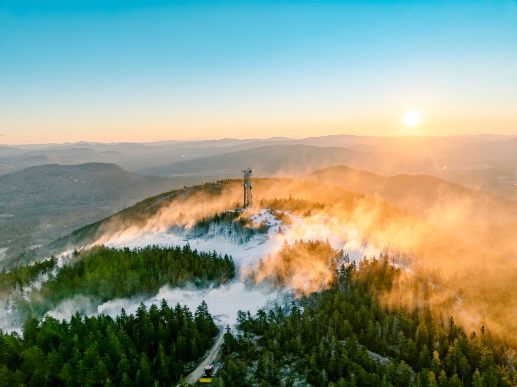Snowmaking at Sunday River Maine