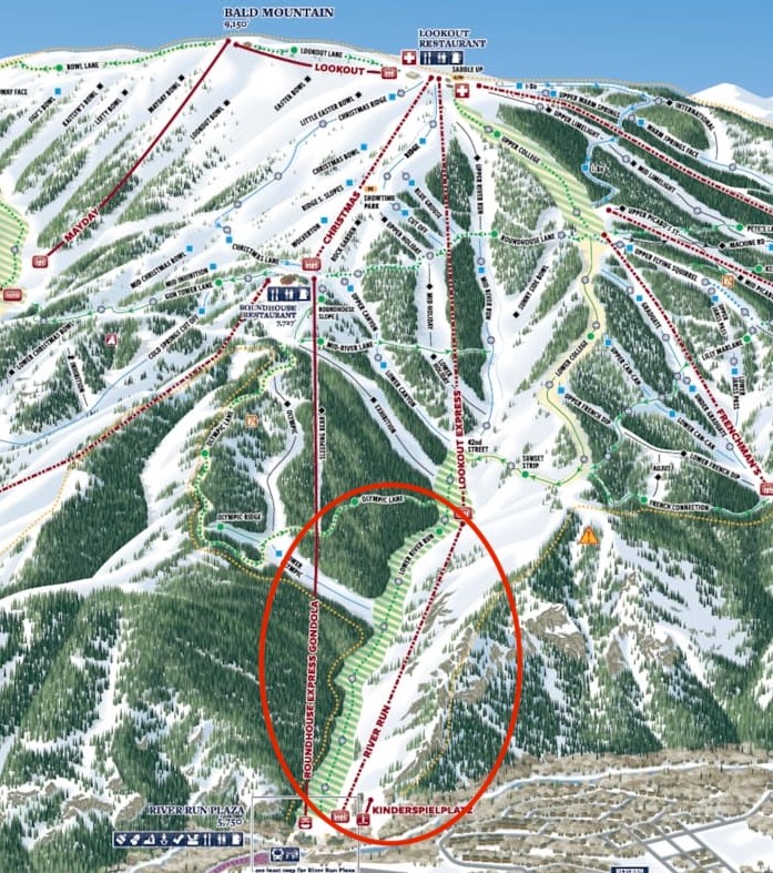 Sun Valley Bald Mountain and where a ski death occured