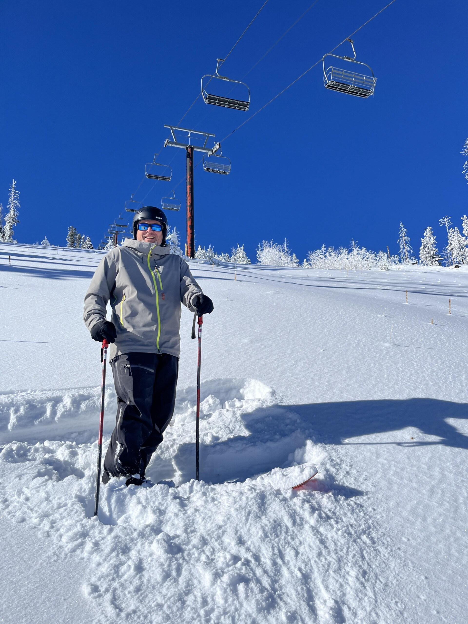 GM Jasen Bellomy at Pajarito Mountain in New Mexico
