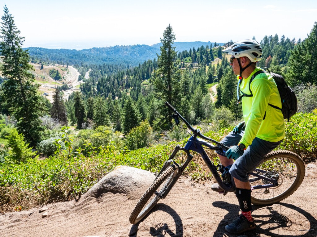 Looking over Bogus Basin Bike Park