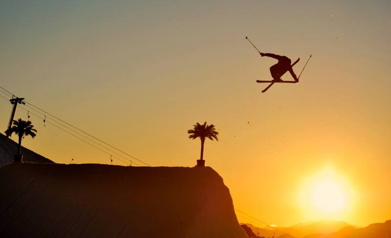 JP Auclair at Momentum ski camp at Whistler