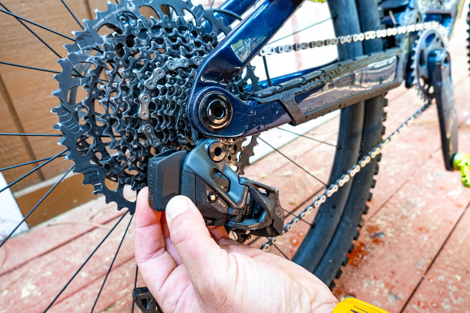 SRAM battery location on Eagle GX AXS