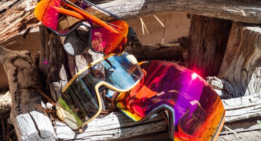 Examples of the ChromaPop lenses in the mtb glasses and ski goggles