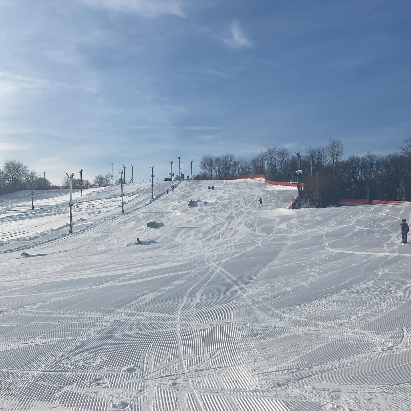 terrain park at Four Lakes Ski Area