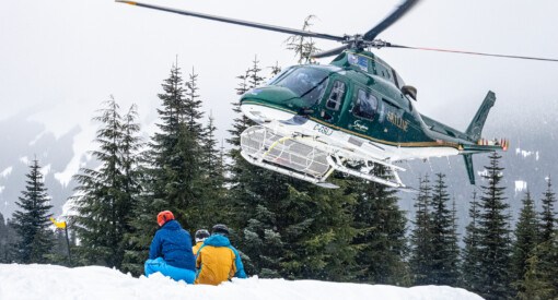 Heli-skiing in northern British Columbia