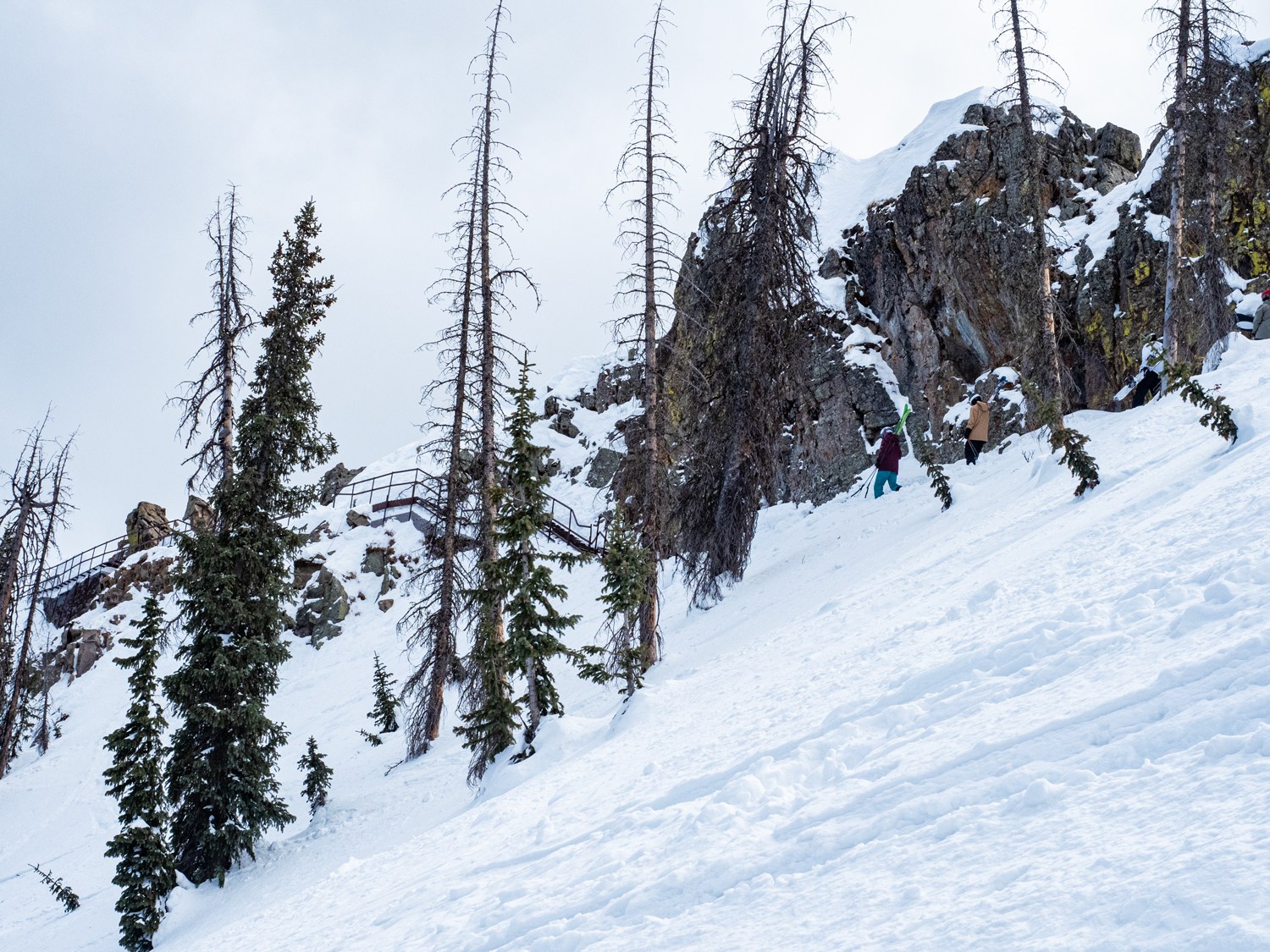 Staircase to Knife Ridge at Wolf Creek Ski Area