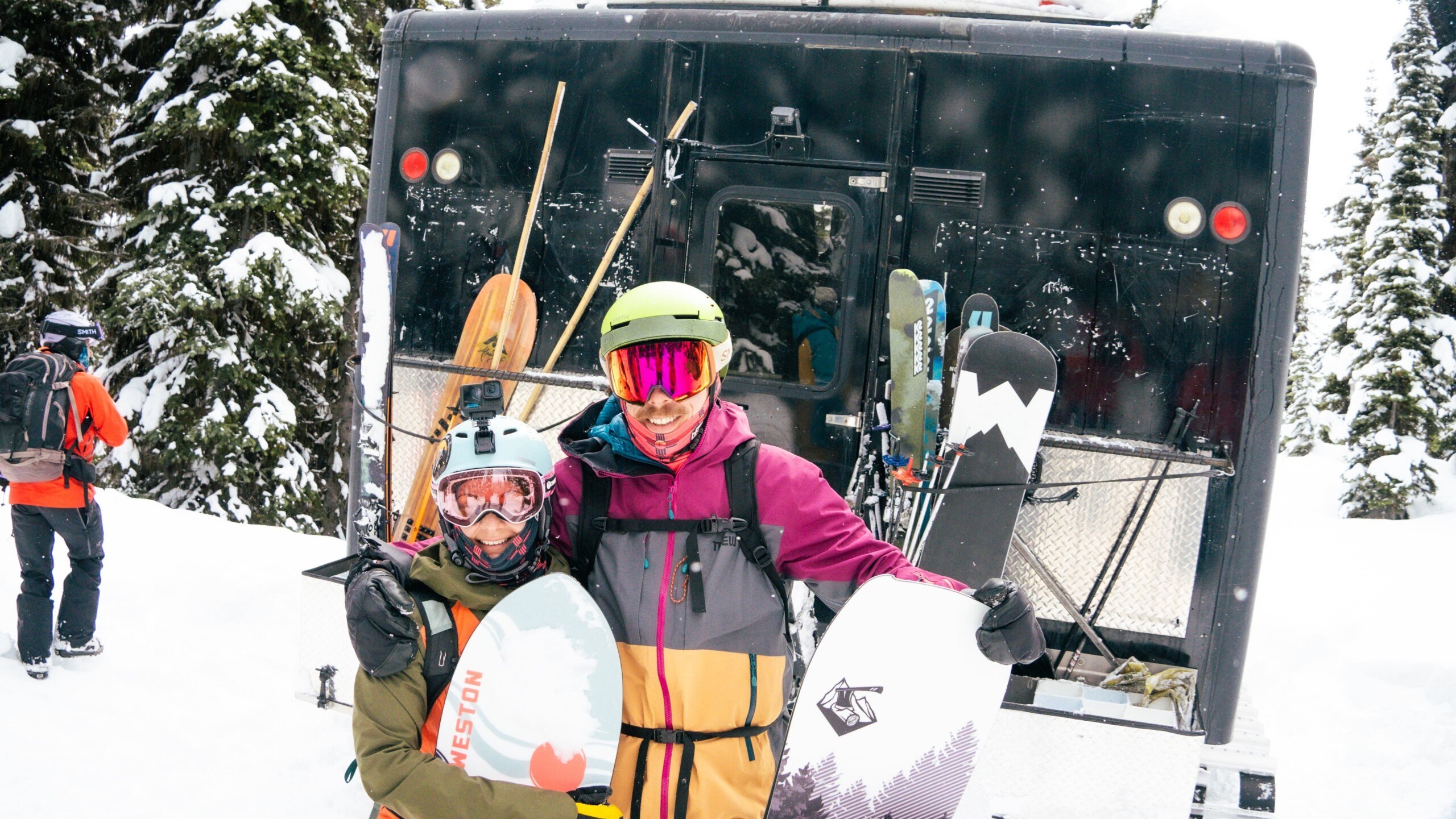 Local Freshies at White Grizzly Cat Skiing