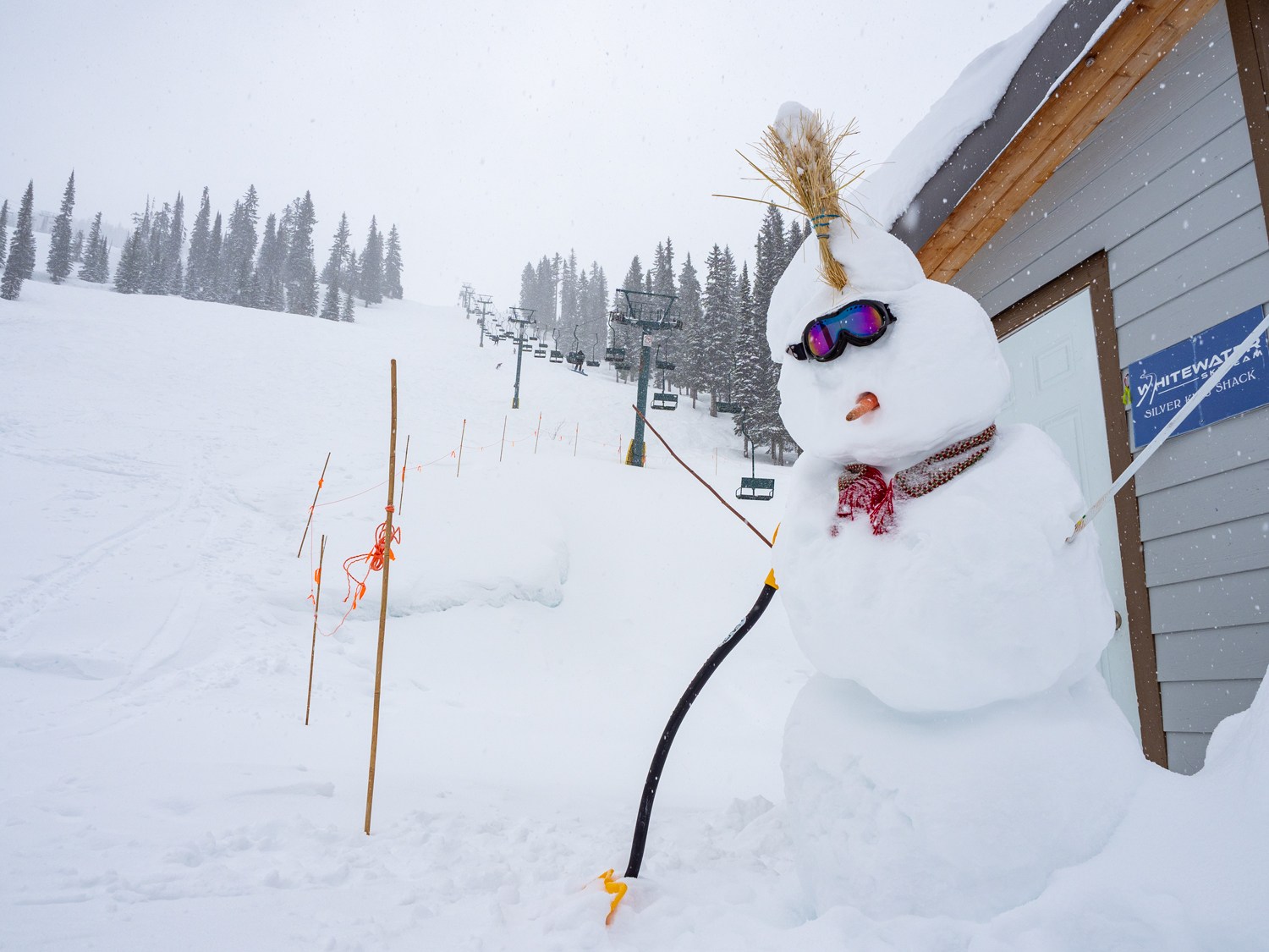 Snowman at Whitewater Ski Resort