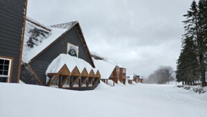 2025 Thanksgiving snowfall at Snowriver Mountain Resort