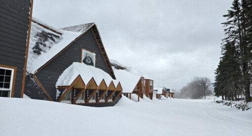 2025 Thanksgiving snowfall at Snowriver Mountain Resort