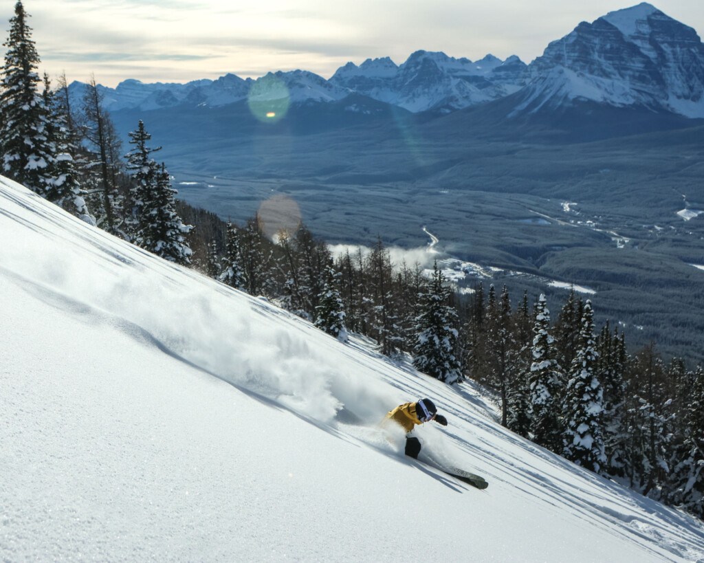 West Bowl in November at Lake Louise Ski Resort