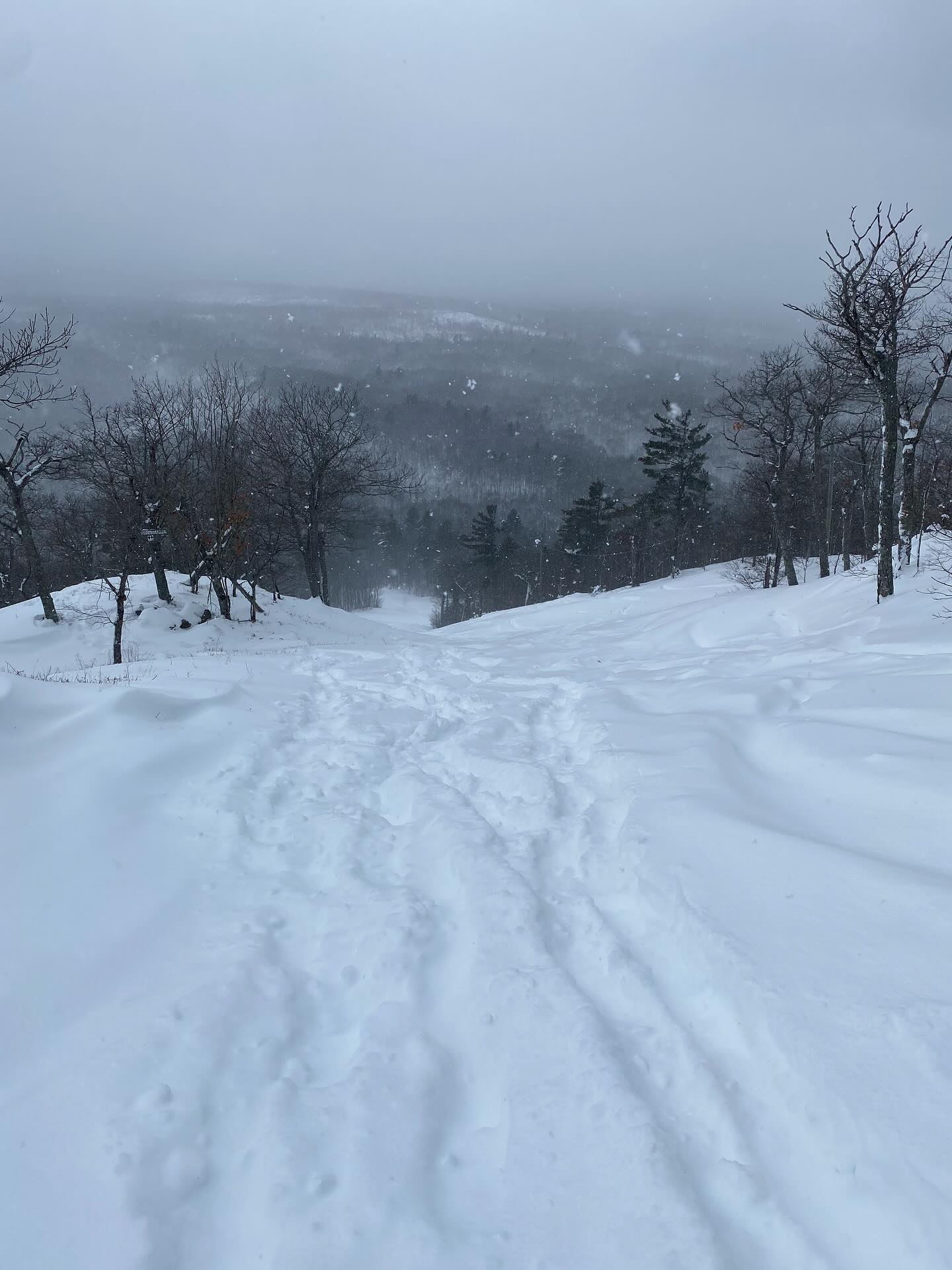 December powder skiing at Mt Bohemia