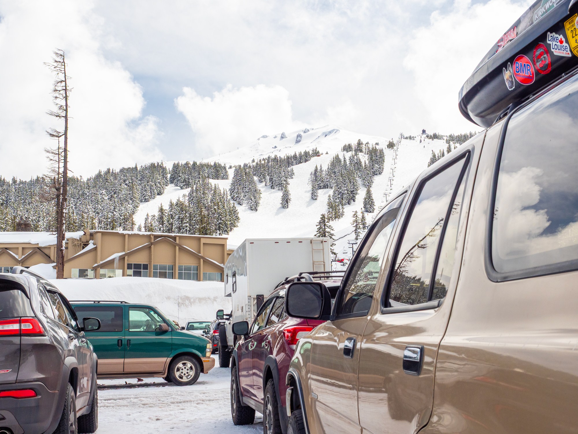 Parking at Mount Bachelor Ski Resort
