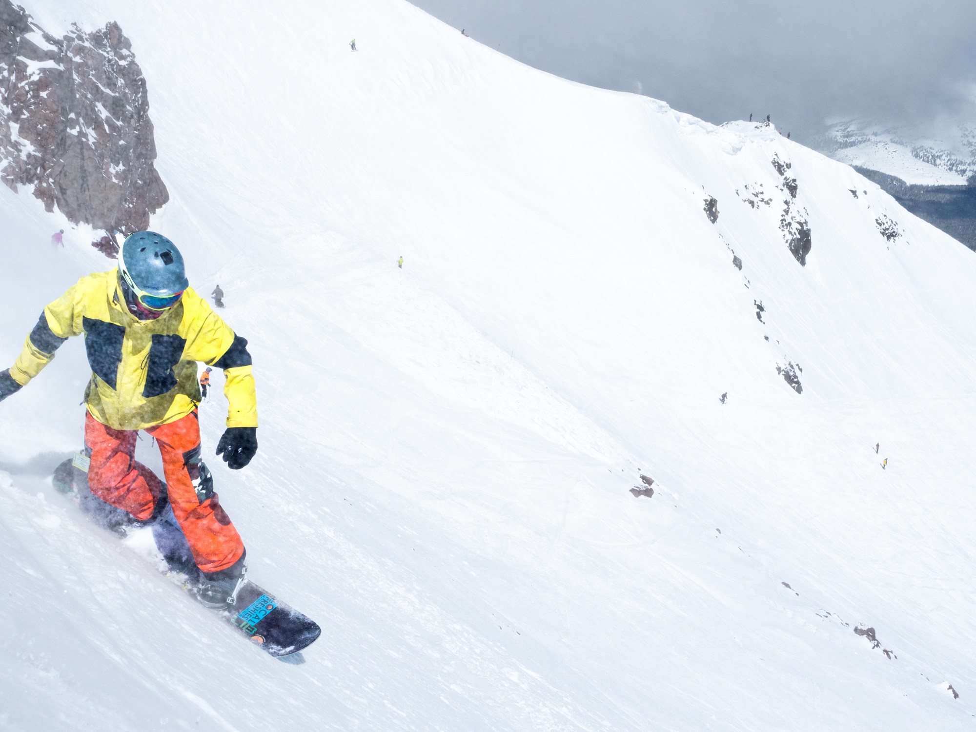 Steep pow shot at Mount Bachelor Ski Resort