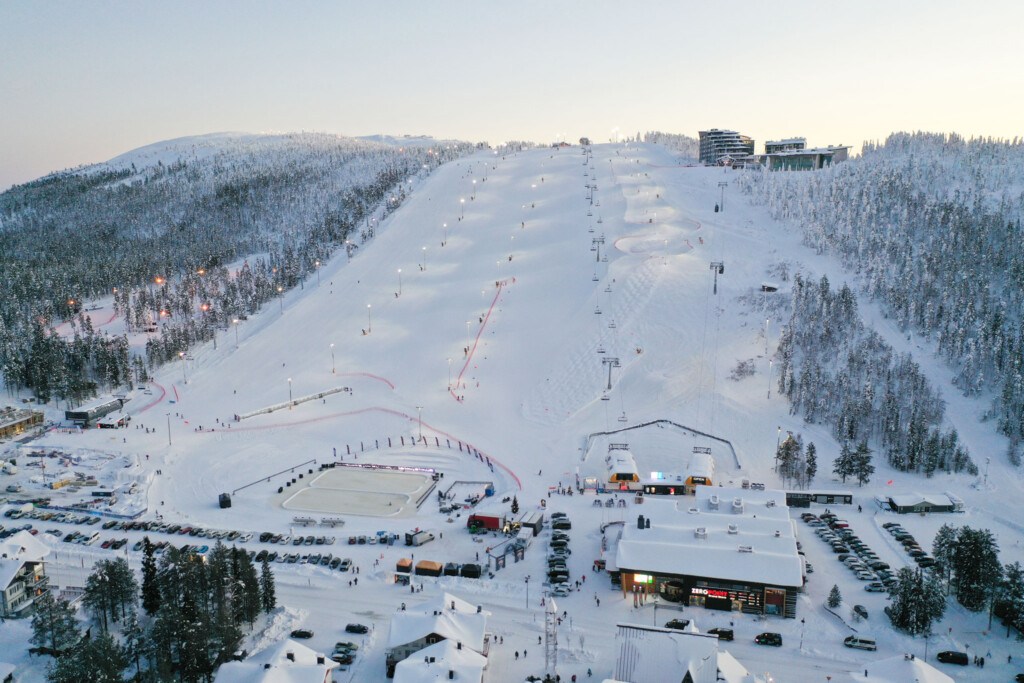 aerial view of Levi Ski Resort