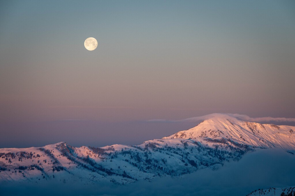 Sunrise at Powder Mountain in Utah