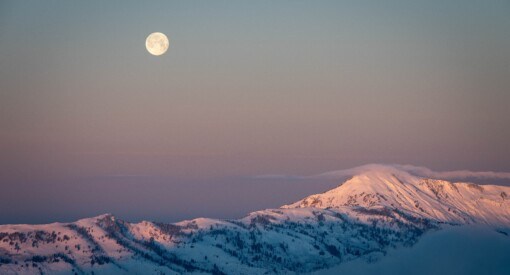 Sunrise at Powder Mountain in Utah