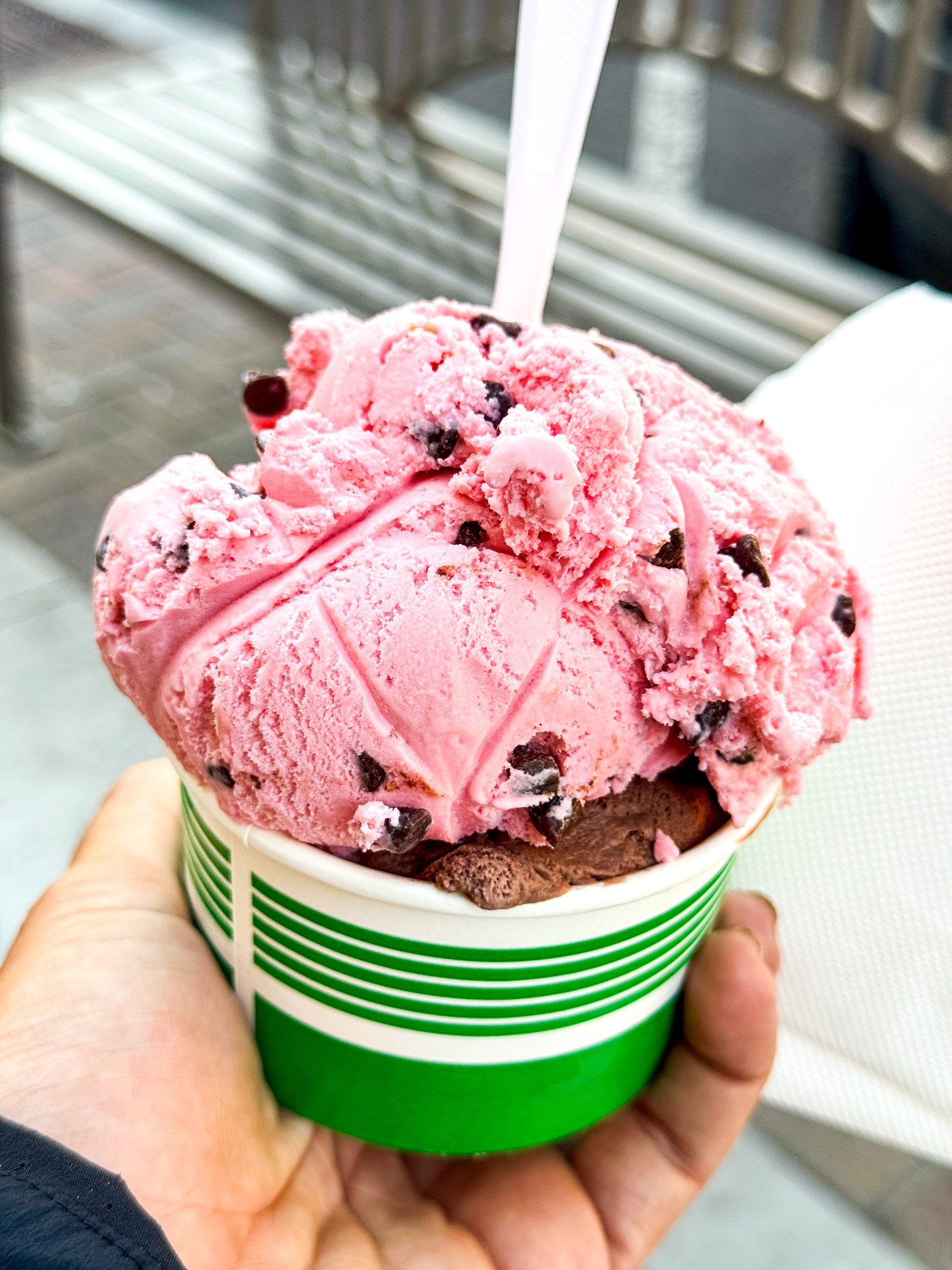 Watermelon Ice cream at Cloverleaf Creamery
