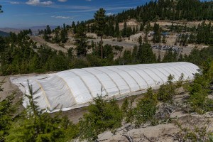 Snow Storage At Bogus Basin Mountain Recreation Area in August 2025